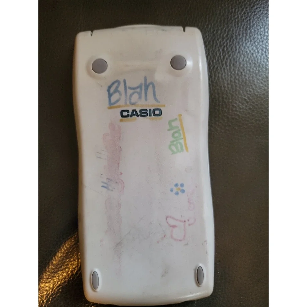 Casio fx-9750G PLUS Graphing Calculator – Works! Marked‎ Up – No Batteries